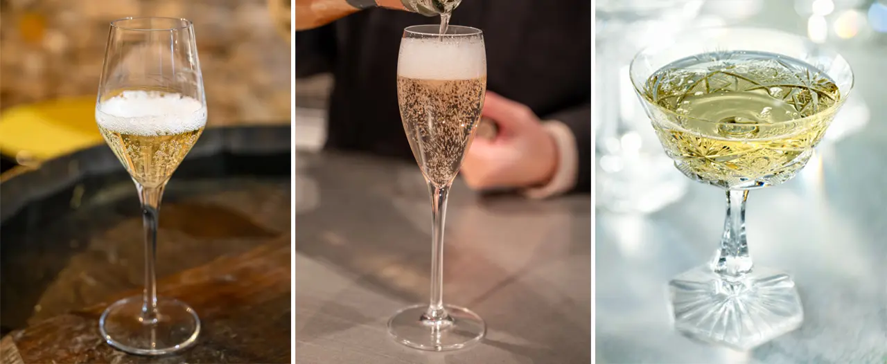 vitis house three glasses for bubbles