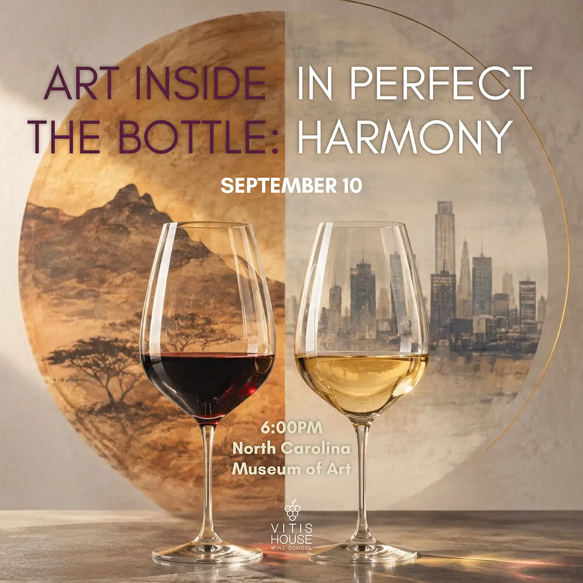 vitis house art inside the bottle in perfect harmony